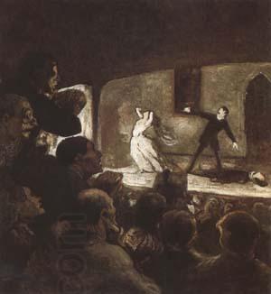 Honore  Daumier The Melodrama (mk09) oil painting picture